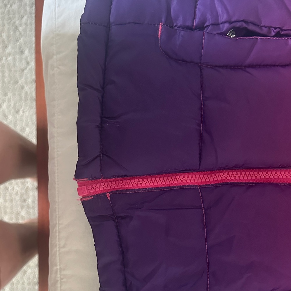SO Kids Pink/Purple Puffer Jacket- size 4/5 - Picture 4 of 10